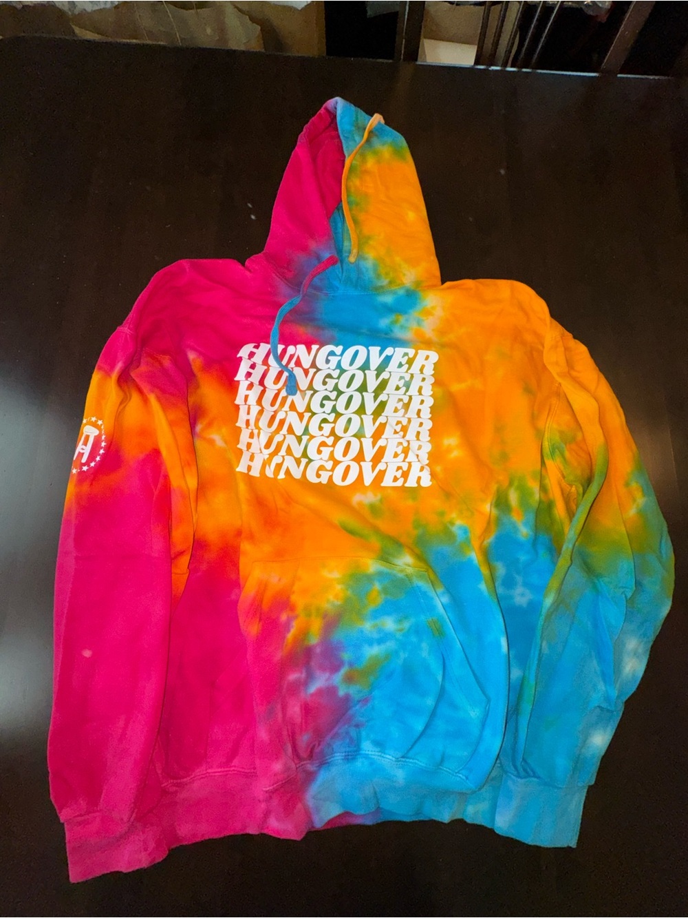 Barstool Tie-Dye "HUNGOVER" Graphic Hoodie